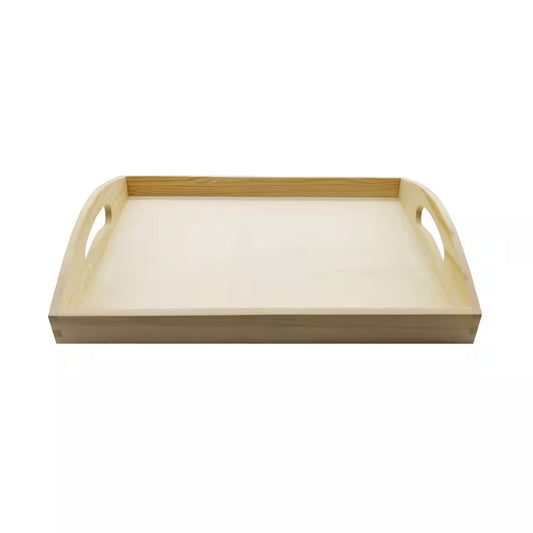 13" Wooden Coffee/Food Tray